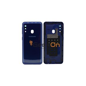Γνήσιο Πίσω Καπάκι με Τζαμάκι Κάμερας για Samsung Galaxy A20e SM-A202F GH82-20125C Blue (Service Pack)