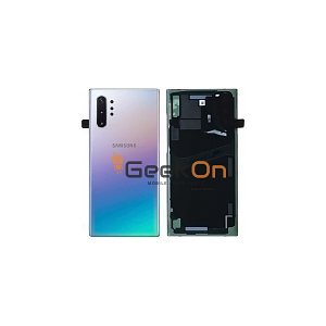 Γνήσιο Πίσω Καπάκι με Τζαμάκι Κάμερας για Samsung Galaxy Note 10 Plus SM-N975F GH82-20588C Aura Glow / Silver (Service Pack)