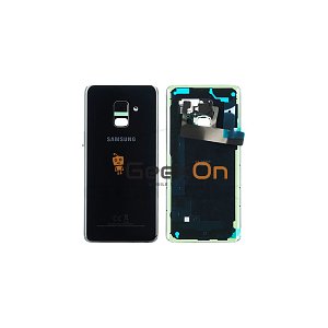 Γνήσιο Πίσω Καπάκι με Τζαμάκι Κάμερας για Samsung Galaxy A8 2018 A530F GH82-15551A Black (Service Pack)