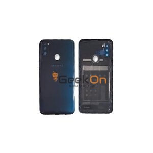 Γνήσιο Πίσω Καπάκι με Τζαμάκι Κάμερας για Samsung Galaxy M30s M307F GH82-20714A Black (Service Pack)