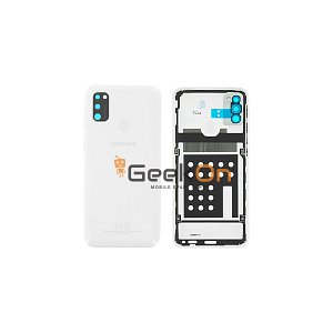 Γνήσιο Πίσω Καπάκι με Τζαμάκι Κάμερας για Samsung Galaxy M30s M307F GH82-20714C White (Service Pack)