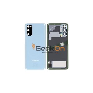 Γνήσιο Πίσω Καπάκι με Τζαμάκι Κάμερας για Samsung Galaxy S20 4G G980F GH82-22068D Cloud Blue (Service Pack)