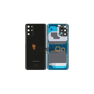 Γνήσιο Πίσω Καπάκι με Τζαμάκι Κάμερας για Samsung Galaxy S20 Plus 4G G985F GH82-22032A Cosmic Black (Service Pack)