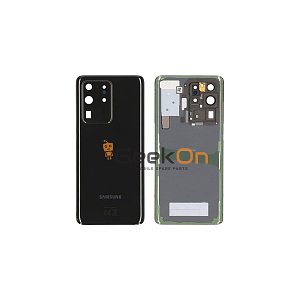 Γνήσιο Πίσω Καπάκι με Τζαμάκι Κάμερας για Samsung Galaxy S20 Ultra G988F GH82-22217A Black (Service Pack)