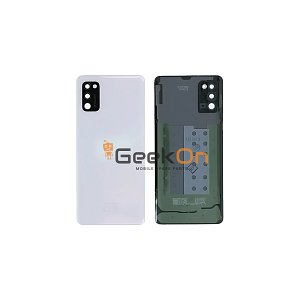 Γνήσιο Πίσω Καπάκι με Τζαμάκι Κάμερας για Samsung Galaxy A41 A415F GH82-22585C White (Service Pack)