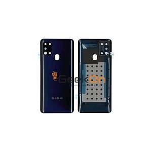 Γνήσιο Πίσω Καπάκι με Τζαμάκι Κάμερας για Samsung Galaxy A21s A217F GH82-22780A Black (Service Pack)