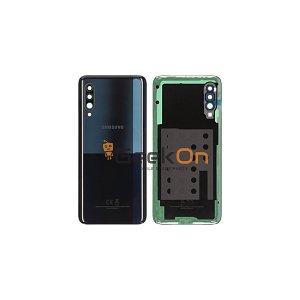 Γνήσιο Πίσω Καπάκι με Τζαμάκι Κάμερας για Samsung Galaxy A90 5G A908 GH82-20741A Black (Service Pack)