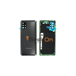 Γνήσιο Πίσω Καπάκι με Τζαμάκι Κάμερας για Samsung Galaxy A51 5G A516 GH82-22938A Black (Service Pack)