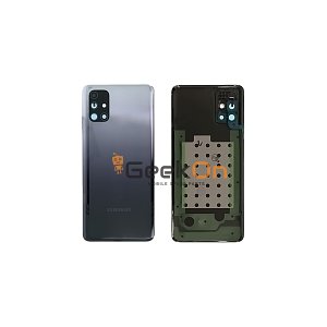 Γνήσιο Πίσω Καπάκι με Τζαμάκι Κάμερας για Samsung Galaxy M31s M317 GH82-23284A Black (Service Pack)