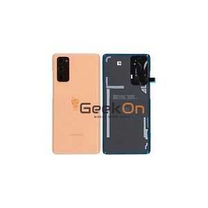Γνήσιο Πίσω Καπάκι με Τζαμάκι Κάμερας για Samsung Galaxy S20 FE 4G G780 GH82-24263F Cloud Orange (Service Pack)