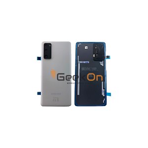 Γνήσιο Πίσω Καπάκι με Τζαμάκι Κάμερας για Samsung Galaxy S20 FE 5G G781 GH82-24223B Cloud White (Service Pack)