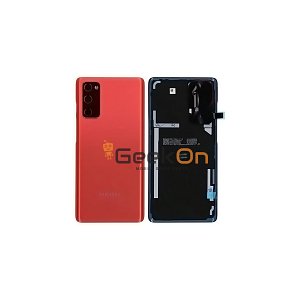 Γνήσιο Πίσω Καπάκι με Τζαμάκι Κάμερας για Samsung Galaxy S20 FE 5G G781 GH82-24223E Cloud Red (Service Pack)