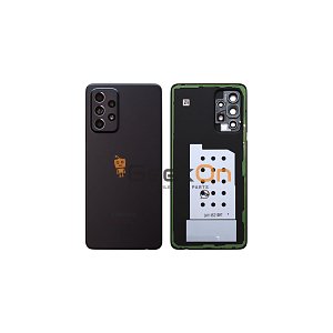 Γνήσιο Πίσω Καπάκι με Τζαμάκι Κάμερας για Samsung Galaxy A52 4G A525 GH82-25427A Black (Service Pack)