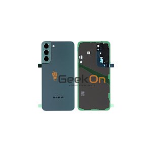 Γνήσιο Πίσω Καπάκι με Τζαμάκι Κάμερας για Samsung Galaxy S22 S901 GH82-27435A Black (Service Pack)