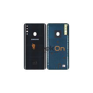 Γνήσιο Πίσω Καπάκι με Τζαμάκι Κάμερας για Samsung Galaxy A20s SM-A207F GH81-19446A Black (Service Pack)