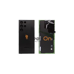 Γνήσιο Πίσω Καπάκι με Τζαμάκι Κάμερας για Samsung Galaxy S23 Ultra S918 GH82-30400A Phantom Black (Service Pack)