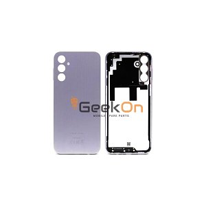 Γνήσιο Πίσω Καπάκι με Τζαμάκι Κάμερας για Samsung Galaxy A14 4G A145F GH81-23537A Silver (Service Pack)