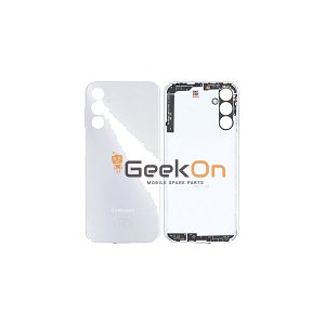 Γνήσιο Πίσω Καπάκι με Τζαμάκι Κάμερας για Samsung Galaxy A14 5G A146B GH81-23638A Silver (Service Pack)
