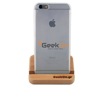 Θήκη STOPTIME iPhone 6/6S Plus Λευκη Ημιδιάφανη