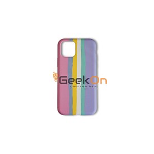 Θήκη Σιλικόνης Σκληρή για iPhone 11 Pro Rainbow Pink