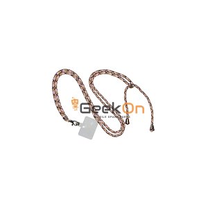 Universal Λουράκι Λαιμού για Κινητά Ροζ Ριγέ