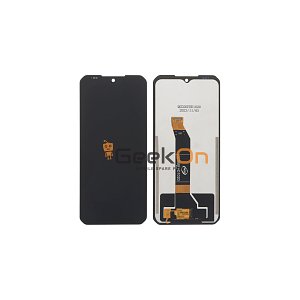 Οθόνη με Μηχανισμό Αφής / LCD with Touch Screen για Doogee S110 / V30 Pro Small Connector Black
