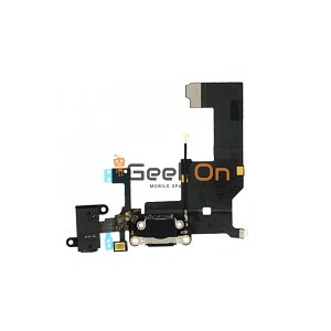 Καλωδιοταινία Φόρτισης / Charging Flex για iPhone 5G Μαύρο