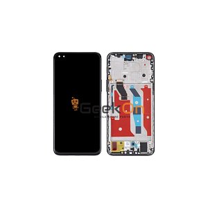 Συμβατή Οθόνη LCD και Μηχανισμός Αφής με Πλαίσιο για Huawei Honor 50 Lite Μαύρο