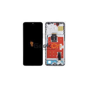 Συμβατή Οθόνη LCD και Μηχανισμός Αφής με Πλαίσιο για Huawei X8a 4G / Honor 90 Lite 5G Μαύρο