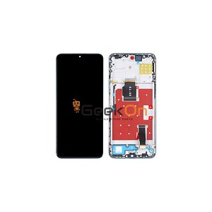 Συμβατή Οθόνη LCD και Μηχανισμός Αφής με Πλαίσιο για Huawei X8a 4G / Honor 90 Lite 5G Μπλε