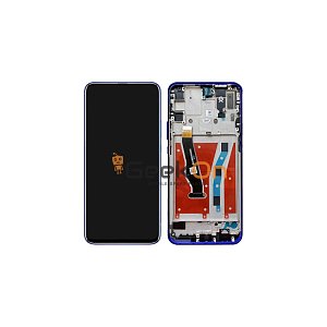 Συμβατή Οθόνη LCD και Μηχανισμός Αφής με Πλαίσιο για Huawei Honor 9X Pro Μωβ