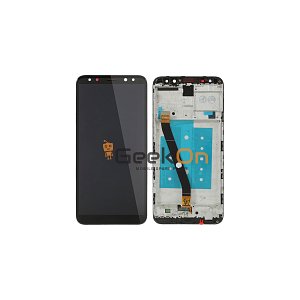 Συμβατή Οθόνη LCD και Μηχανισμός Αφής με Πλαίσιο για Huawei Mate 10 Lite Μαύρο