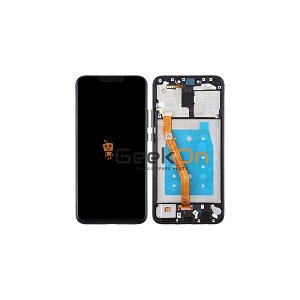 Συμβατή Οθόνη LCD και Μηχανισμός Αφής με Πλαίσιο για Huawei Mate 20 Lite Μαύρο