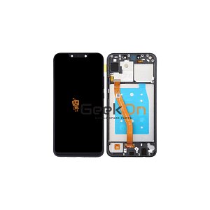 Συμβατή Οθόνη LCD και Μηχανισμός Αφής με Πλαίσιο για Huawei P Smart Plus 2019 Μαύρο
