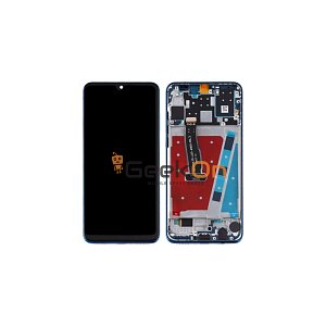 Συμβατή Οθόνη LCD και Μηχανισμός Αφής με Πλαίσιο για Huawei P30 Lite (New Edition) Marie-L21BX / MAR-LX2B Blue Peacock