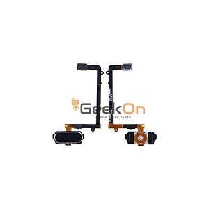 Καλωδιοταινία Κεντρικού Κουμπιού με Δαχτυλικό Αποτύπωμα / Home Button Fingerprint Flex για Samsung Galaxy S6 G920 Μαύρο