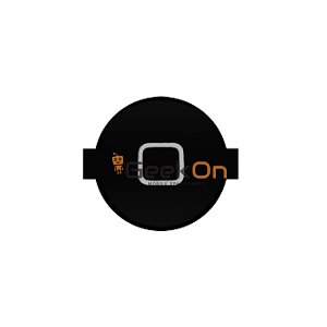 Κεντρικό Κουμπί / Home Button για iPhone 4 Μαύρο