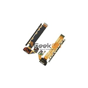 Καλωδιοταινία Ενεργοποίησης και Έντασης Ήχου Και Πλακέτα Φόρτισης / Power and Volume Flex and Charging Board για Δίκαρτο για Sony Xperia Z3 Plus / Z4 E6553 / E6533