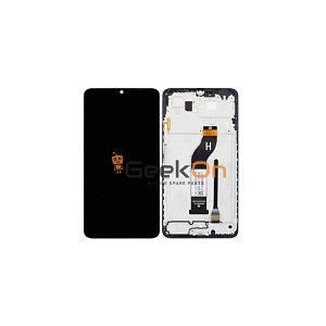 Συμβατή Οθόνη LCD και Μηχανισμός Αφής με Πλαίσιο για Xiaomi Redmi 13C / Poco C65 Μαύρο