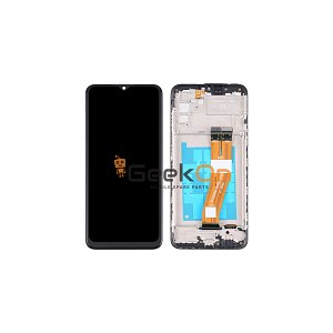 Συμβατή Οθόνη LCD και Μηχανισμός Αφής με Πλαίσιο για Samsung Galaxy A02s / F02s Non EU Version A025F / E025F Μαύρο