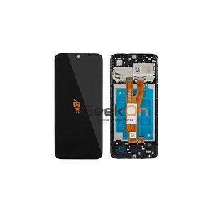 Συμβατή Οθόνη LCD και Μηχανισμός Αφής με Πλαίσιο για Samsung Galaxy A03 Core A032 Μαύρο