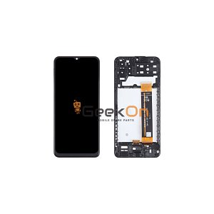 Συμβατή Οθόνη LCD και Μηχανισμός Αφής με Πλαίσιο για Samsung Galaxy A13 4G A135 Μαύρο