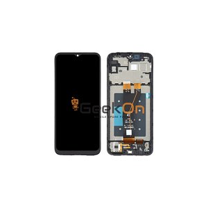 Συμβατή Οθόνη LCD και Μηχανισμός Αφής με Πλαίσιο για Samsung Galaxy A14 5G A146P Μαύρο