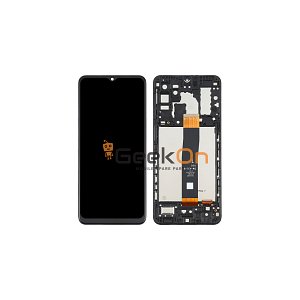 Συμβατή Οθόνη LCD και Μηχανισμός Αφής με Πλαίσιο για Samsung Galaxy A32 5G A326B Μαύρο