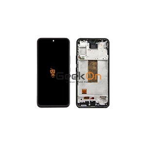 Συμβατή OLED Οθόνη LCD και Μηχανισμός Αφής με Πλαίσιο για Samsung Galaxy A54 A546 Μαύρο