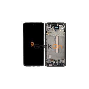 OLED Συμβατή Οθόνη LCD και Μηχανισμός Αφής με Πλαίσιο για Samsung Galaxy A53 5G A536 Μαύρο