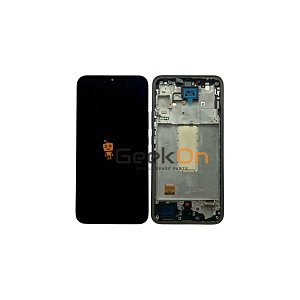 Συμβατή Οθόνη LCD και Μηχανισμός Αφής με Πλαίσιο για Samsung Galaxy A34 5G A346 Μαύρο