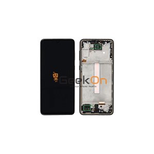 Συμβατή Οθόνη LCD και Μηχανισμός Αφής με Πλαίσιο για Samsung Galaxy A33 5G A336 Μαύρο