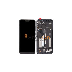 Συμβατή Οθόνη LCD και Μηχανισμός Αφής με Πλαίσιο για Xiaomi Mi 8 Lite Gray
