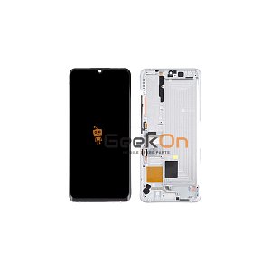 OLED Συμβατή Οθόνη LCD και Μηχανισμός Αφής με Πλαίσιο για Xiaomi Mi Note 10 / Note 10 Pro / Note 10 lite Λευκό